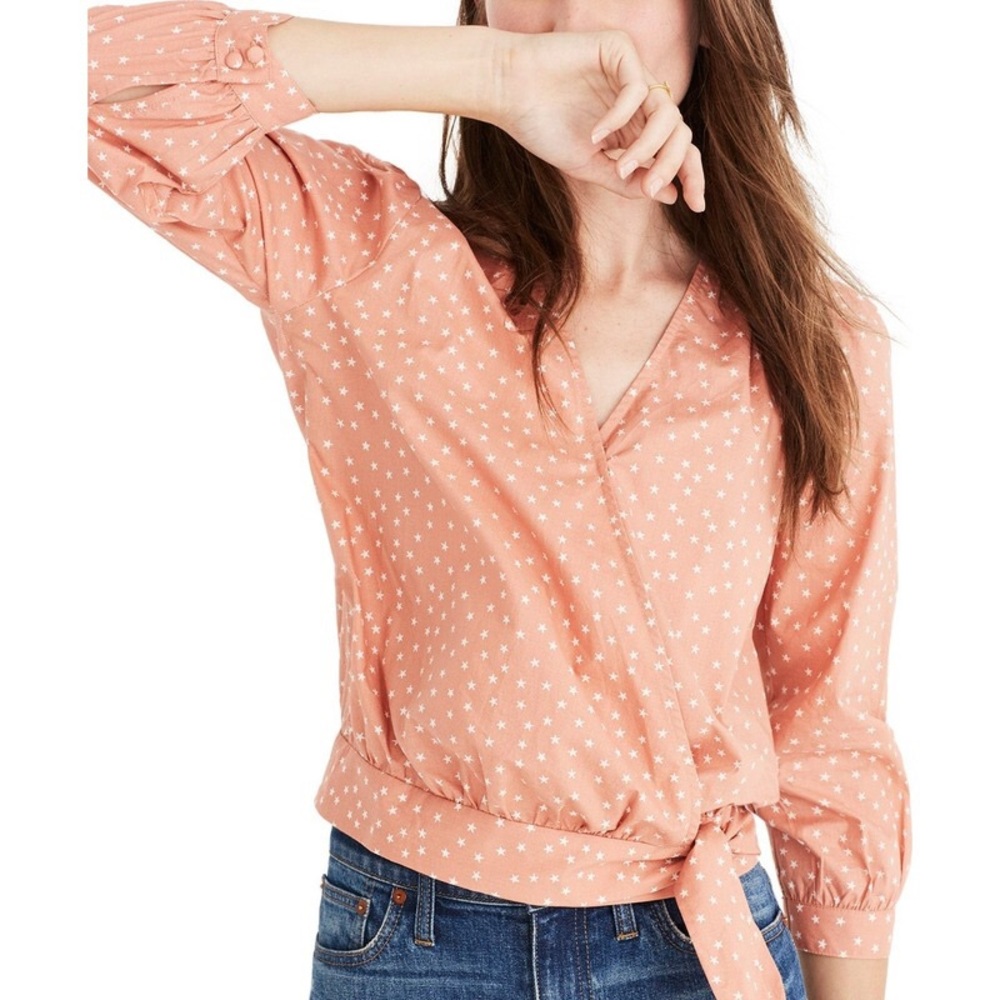 Madewell Star Scatter Wrap Top